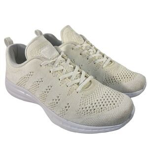 APL TechLoom Pro Running Shoe in White Sparkle Metallic 9